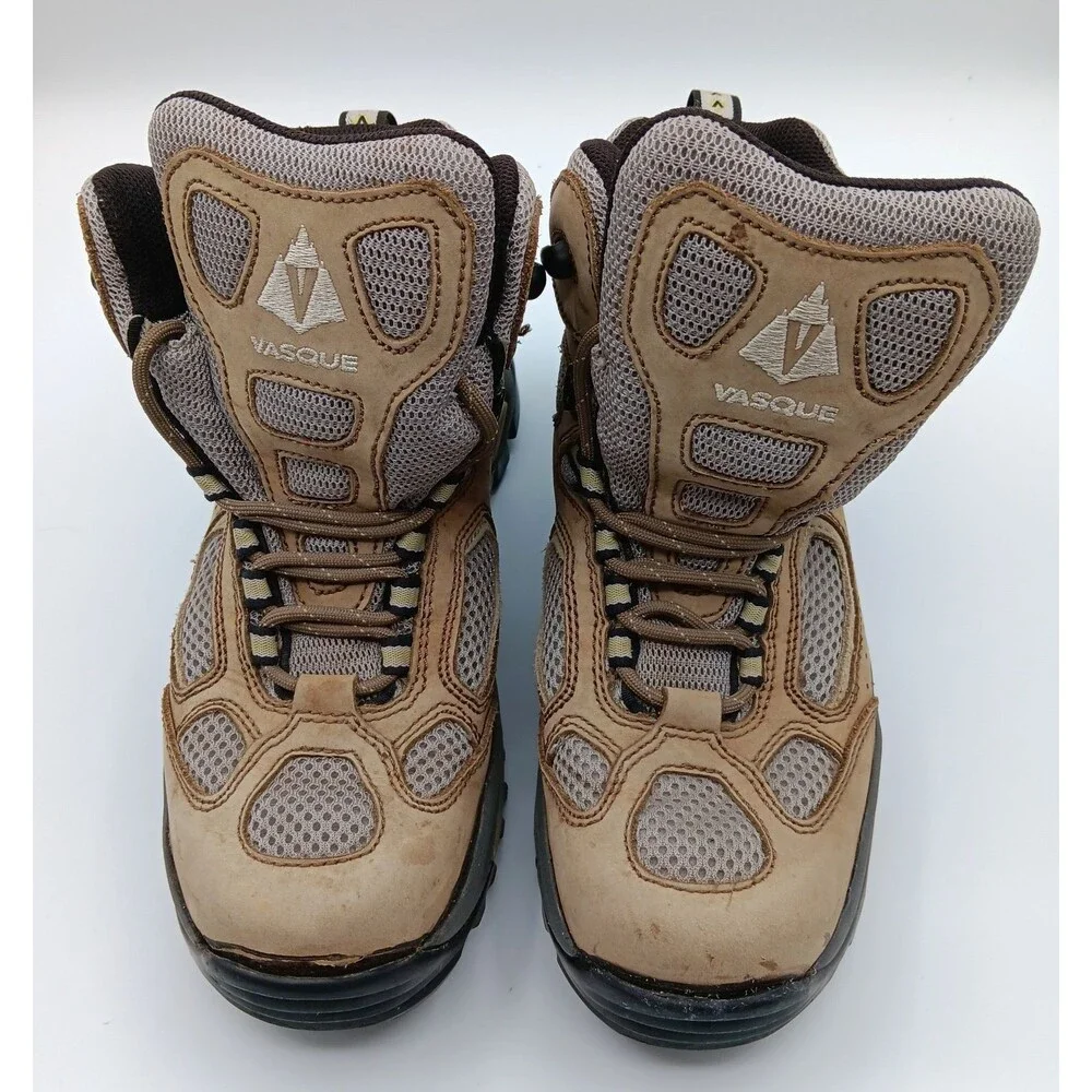 Vasque Boots Breeze Wn 8 Tan Leather Vibram Waterproof Gore-Tex Hiking Outdoor